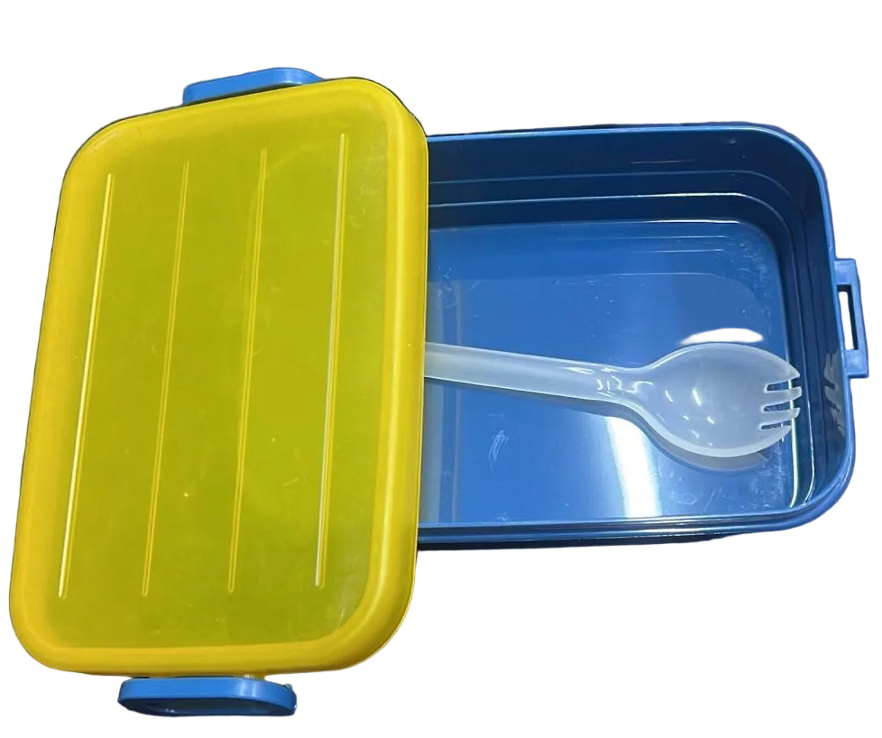 APPOLLO LUNCH BOX YELLOW LID BLUE BASE