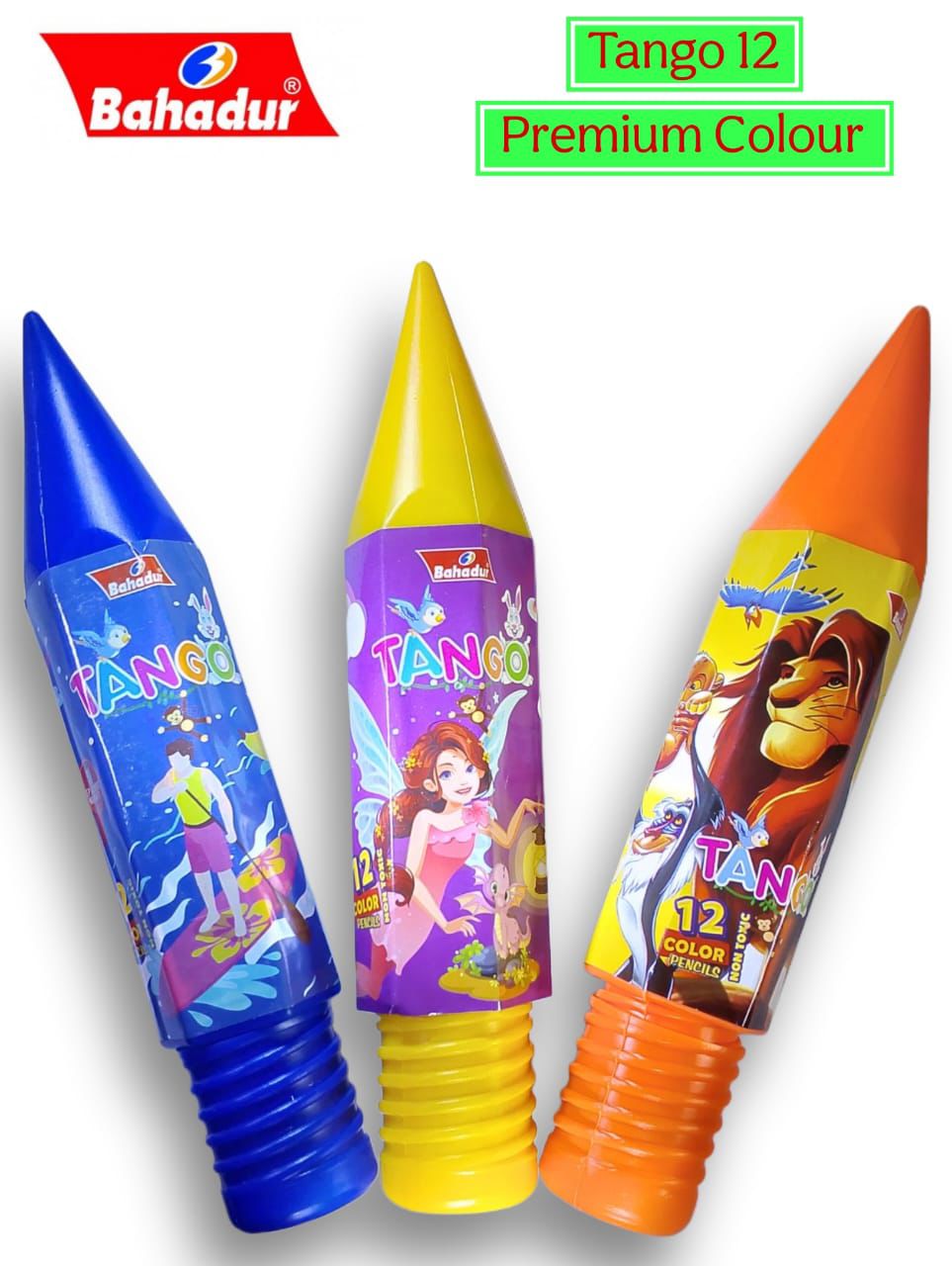 BAHADUR JUMBO PENCIL CONTAINER 24 COLOURS