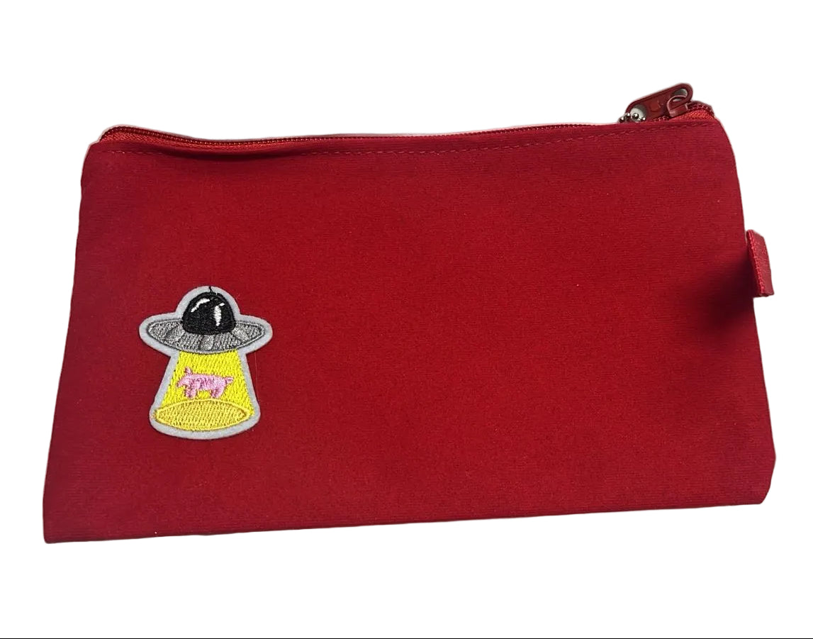UFO COW ABDUCTION ZIPPER POUCH