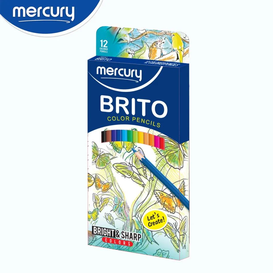 MERCURY BRITO 12 COLORED PENCILS