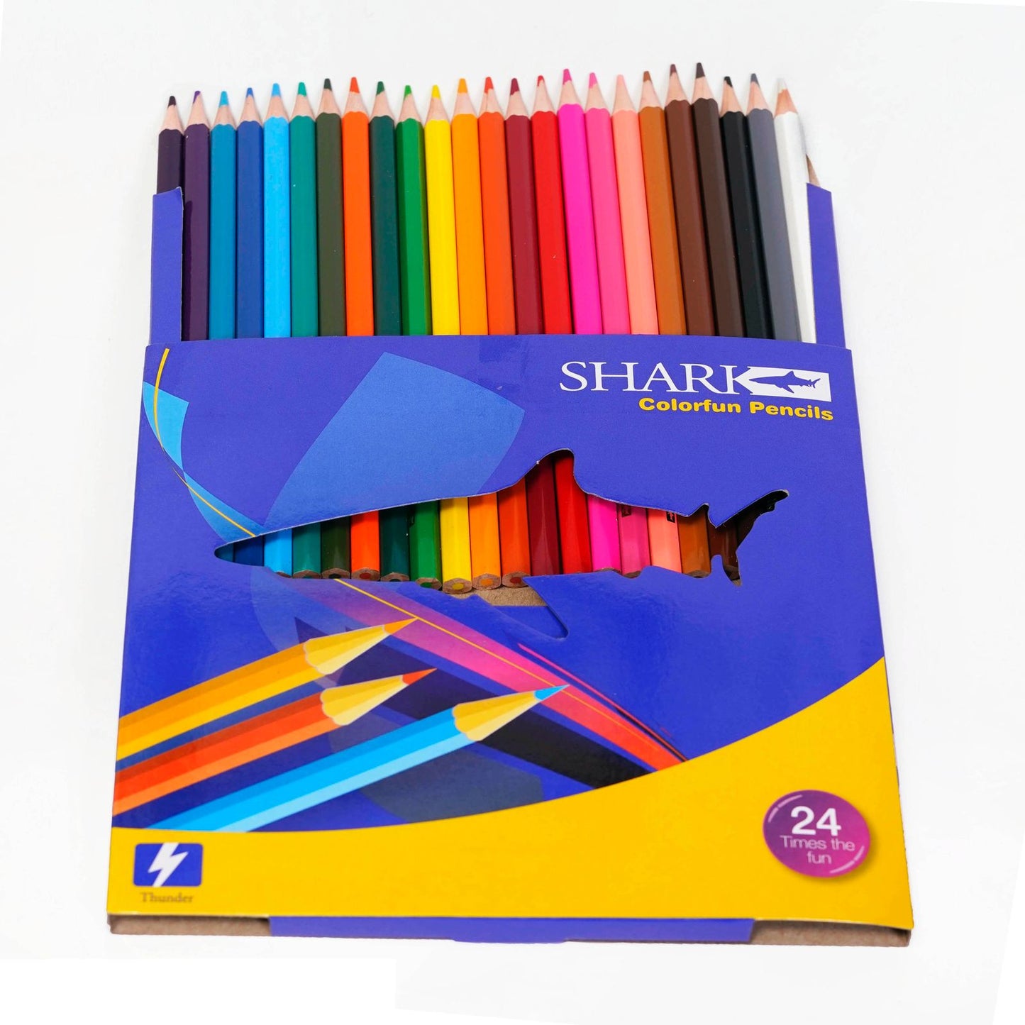 SHARK COLORFUN 24 COLOR PENCILS