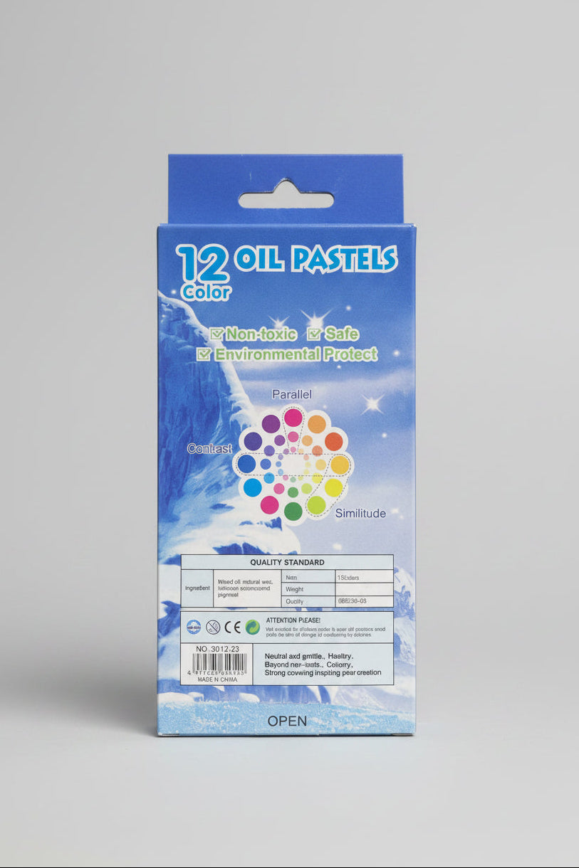 12 COLOR OIL PASTELS DRAWING CARYONS