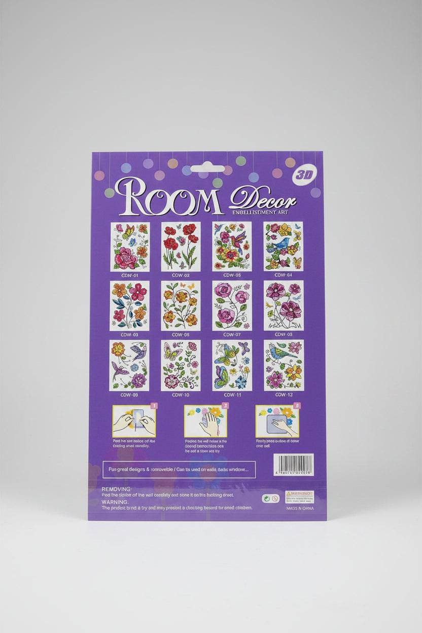 ROOM DECOR EMBELLISHMENT ART STICKERS