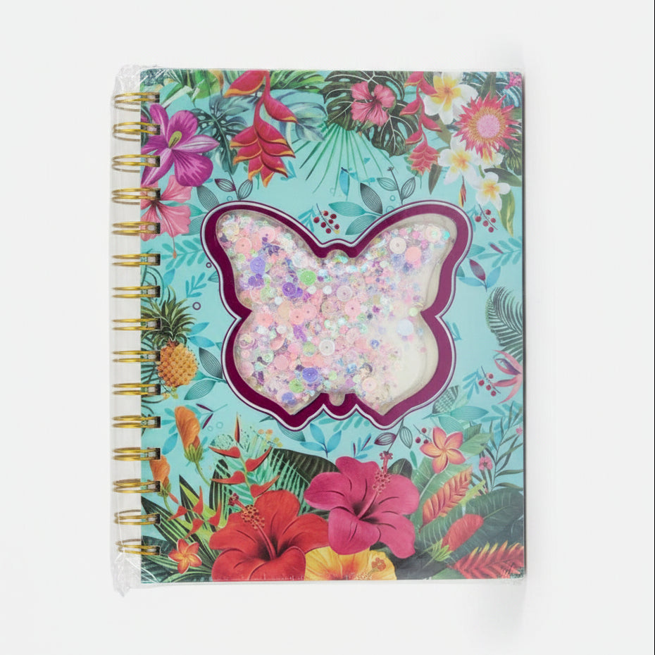 FLORAL SHAKER SPIRAL NOTEBOOK
