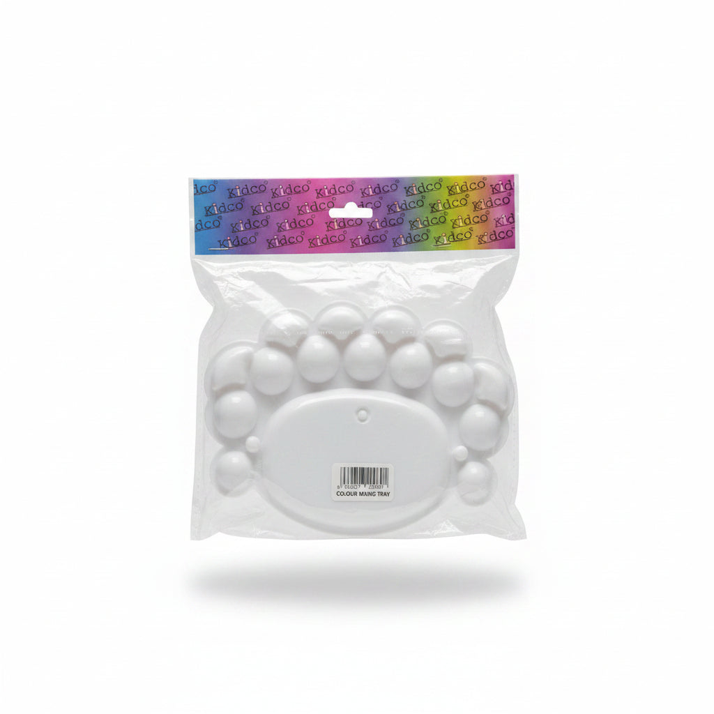 Kidco Multi-Well Plastic Paint Palette – Easy-Clean Artist Tray for Kids & Beginners