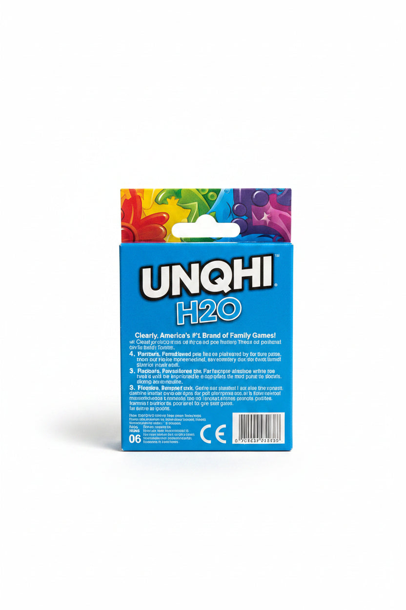 UNQHI H₂O Waterproof Transparent Playing Cards – Family Card Game