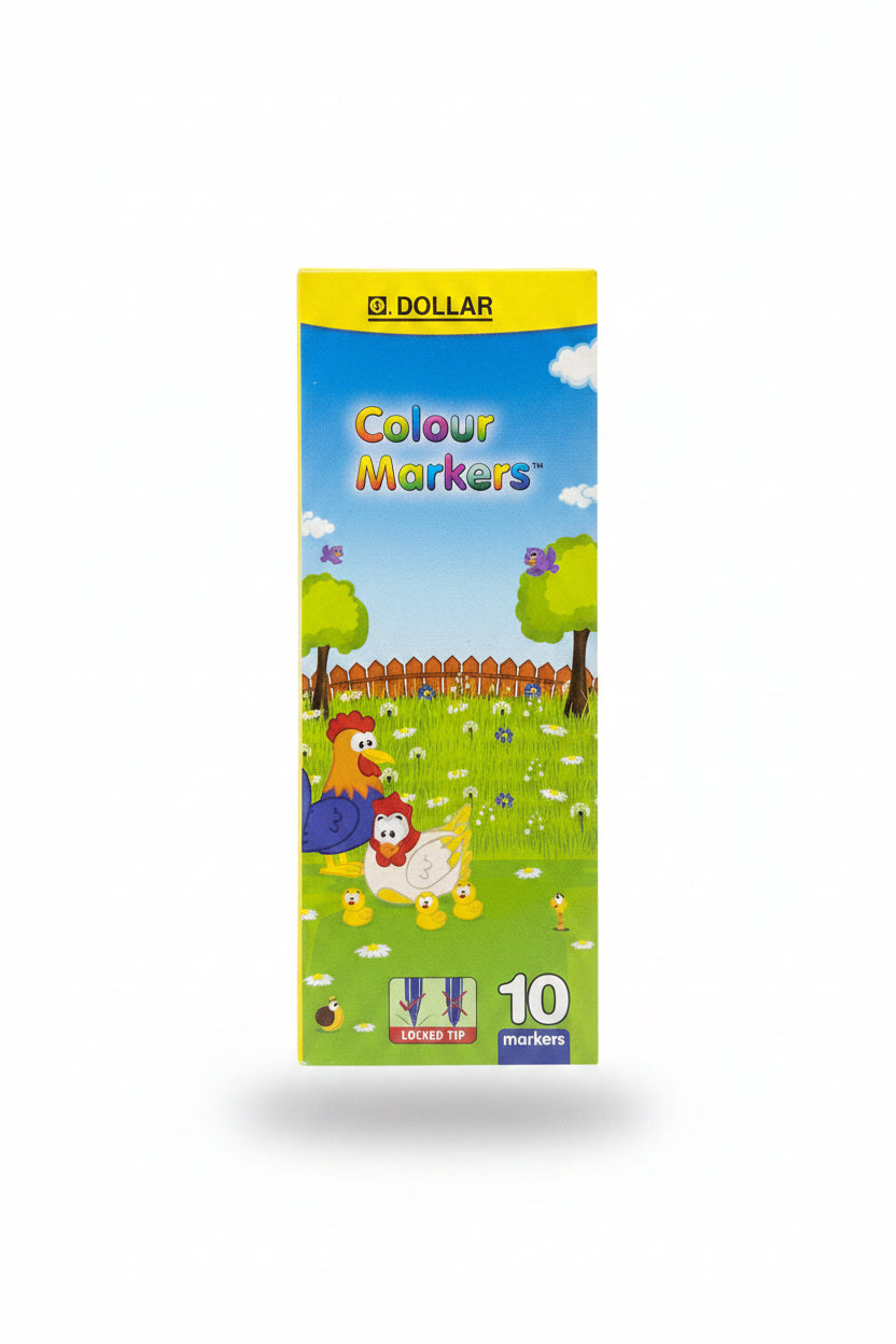 DOLLAR MARKER FINE ROUND TIP 10 PCS BOX
