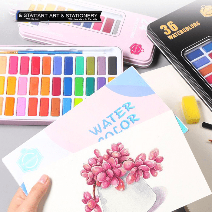 Keep Smiling Watercolor Set in Tin Box