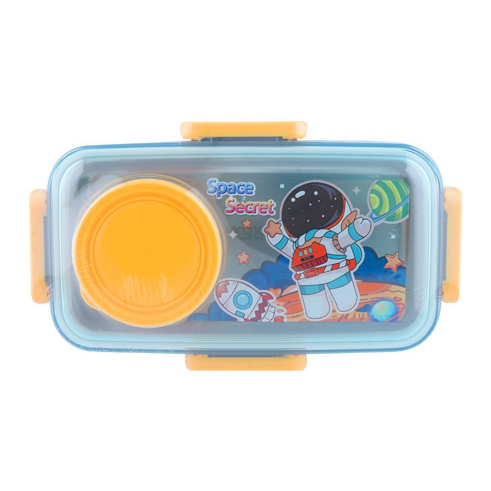 SPACE STICKER PLASTIC LUNCH BOX