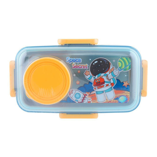 SPACE STICKER PLASTIC LUNCH BOX