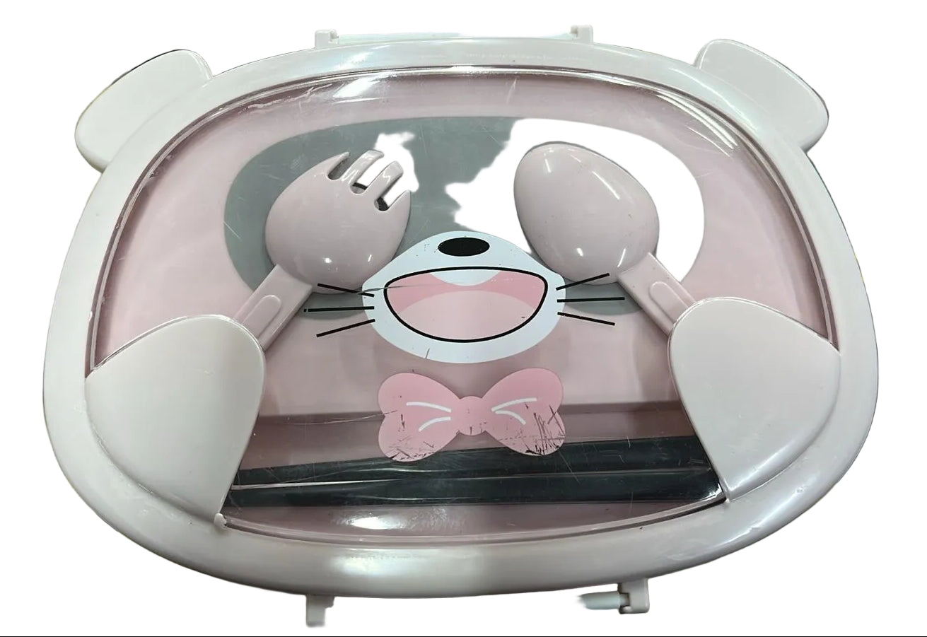 BUNNY FACE PLASTIC LUNCH BOX