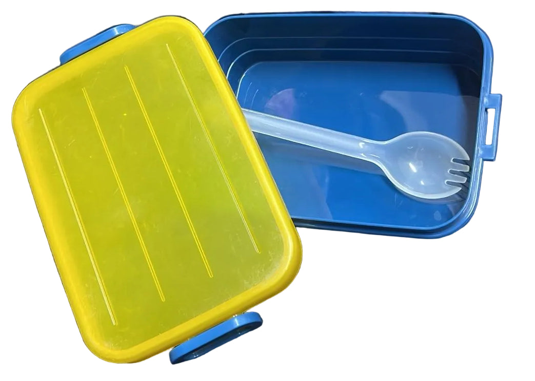 APPOLLO LUNCH BOX YELLOW LID BLUE BASE