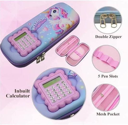 3D UNICORN CHINA PENCIL POUCH
