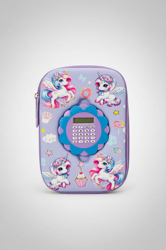3D UNICORN CALCULATOR PENCIL CHINA POUCH