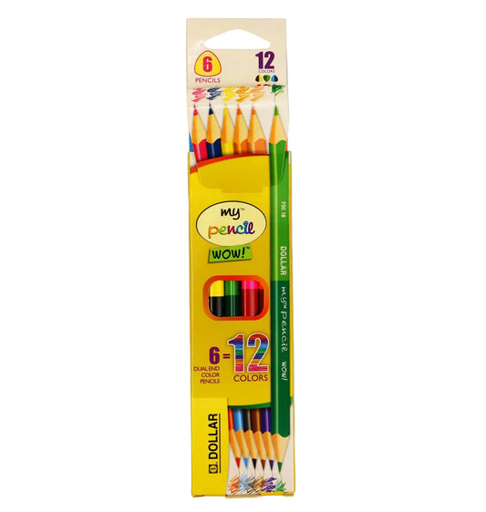 DOLLAR WOW MY PENCIL 6 DUAL END