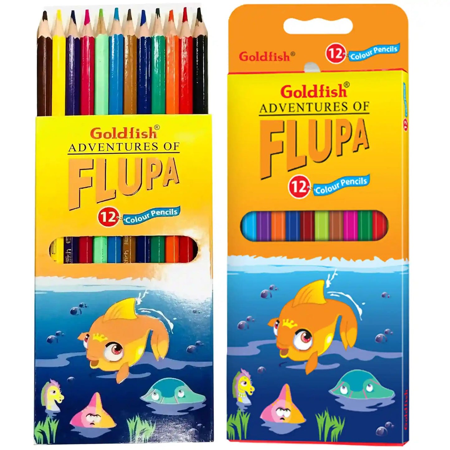 GOLDFISH ADVENTURES OF FLUPIA 12 PENCIL COLOR
