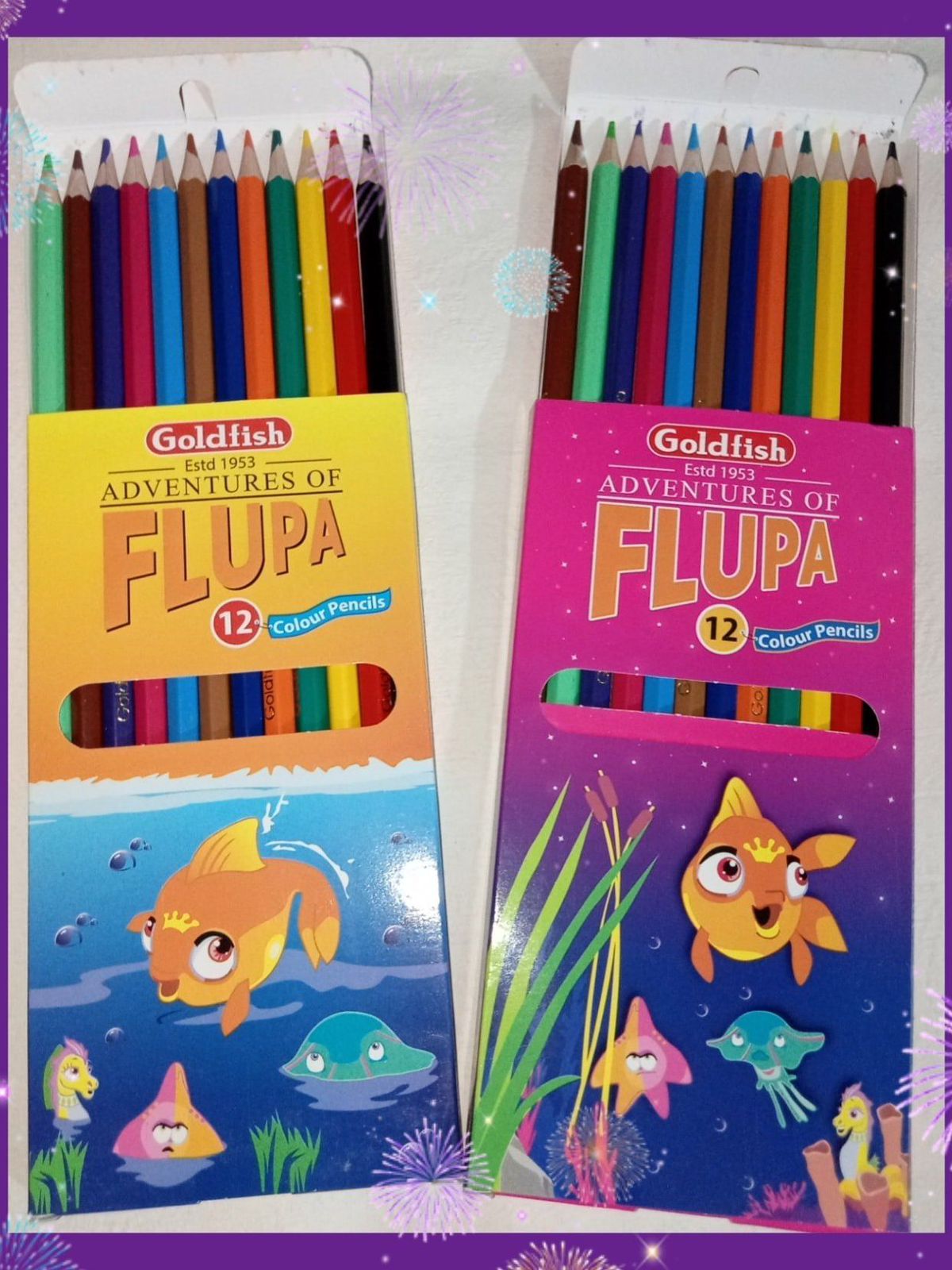 GOLDFISH ADVENTURES OF FLUPIA 12 PENCIL COLOR