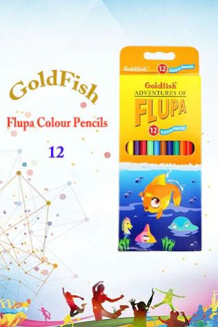GOLDFISH ADVENTURES OF FLUPIA 12 PENCIL COLOR