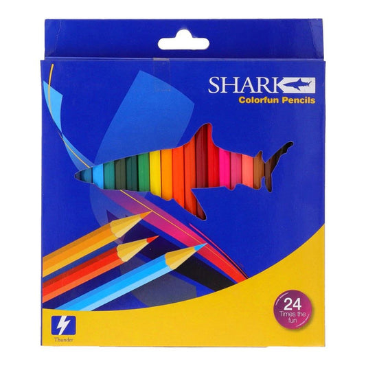 SHARK COLORFUN 24 COLOR PENCILS