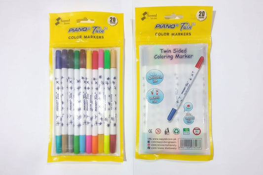 PIANO TWIN 20 COLOR MARKERS