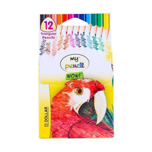DOLLOR WOW MY PENCILS SMALL 12 TRINGULAR COLOR