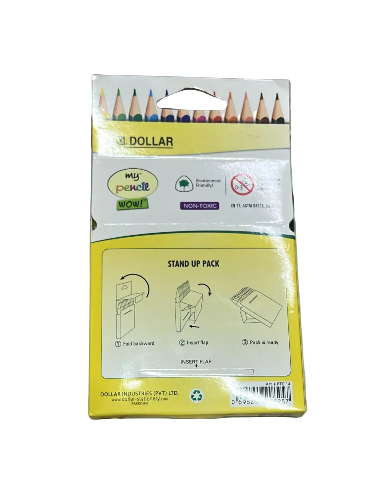 DOLLOR WOW MY PENCILS SMALL 12 TRINGULAR COLOR