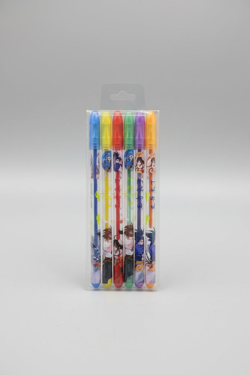 CHAO QI BLINKPEN 6 ANIME GEL PENS
