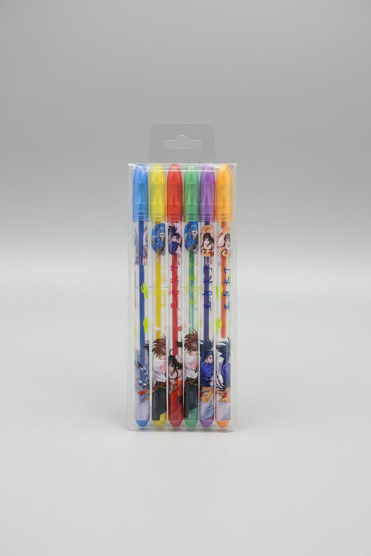 CHAO QI BLINKPEN 6 ANIME GEL PENS