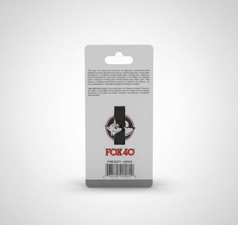 FOX 40 SHARX PEALESS WHISTLE LANYARD 120 DB