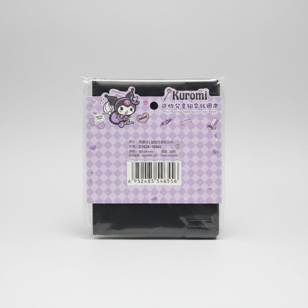 KUROMI MINI CREATIVE COMBINATION SET SPIRAL NOTE BOOK  STICYNOTES