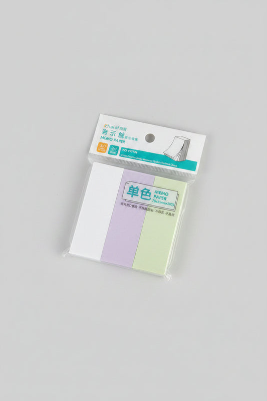 CHANYI MEMO PAPER STICKY NOTES 3 PASTEL COLOR