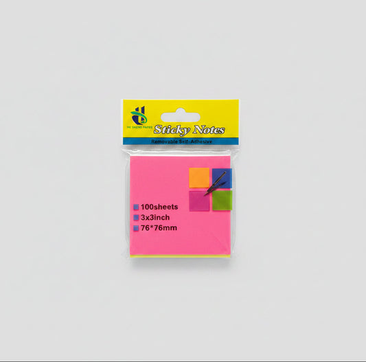 HE SHENG PAPER COLORFULL STICKY NOTES 100 SHEETS