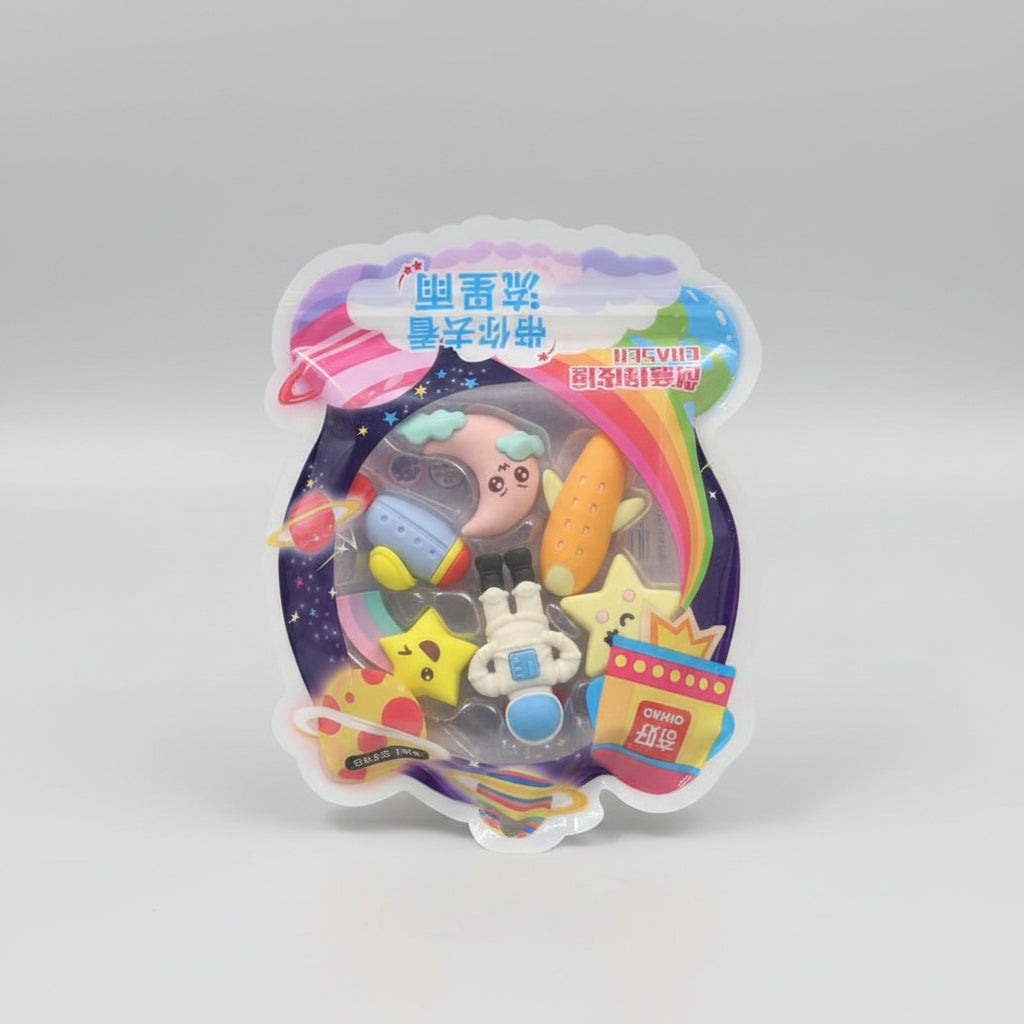 ASTRONAUT SPACE ERASER SET