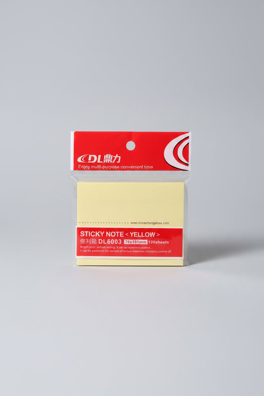 DL STICKY NOTES  YELLOW LARGE BIGGER