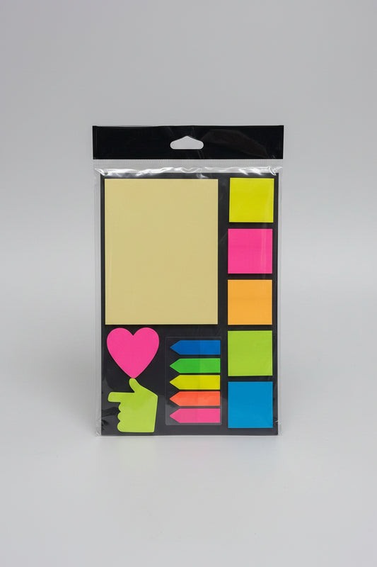 MULTIPLE SHAPE STICKY NOTES SET