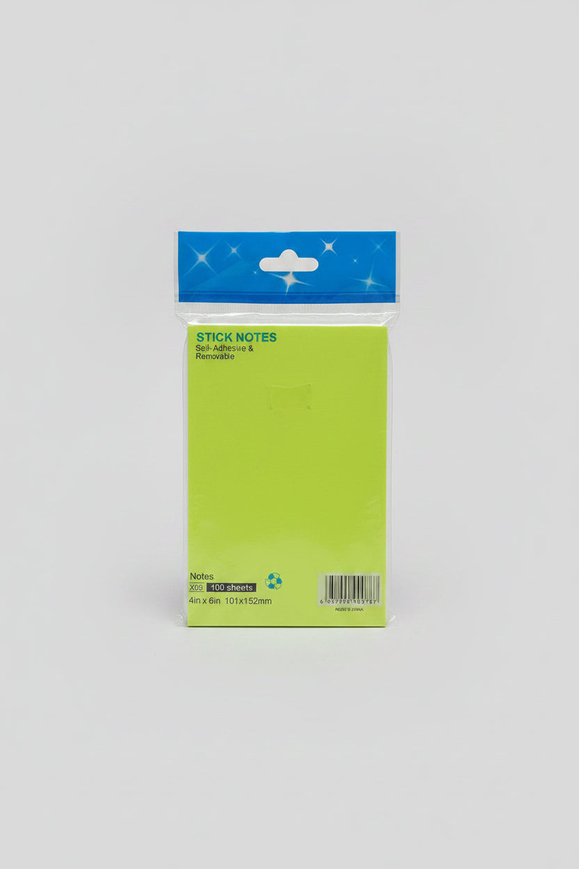 LARGE NEON COLORFUL STICKY NOTES