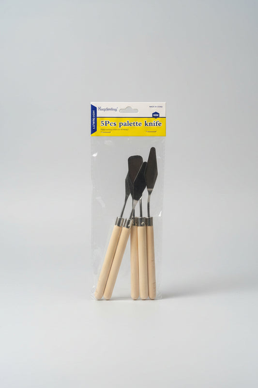 KEEP SMILING 5PCS PALETTE KNIFE SET STAINLESS STEEL