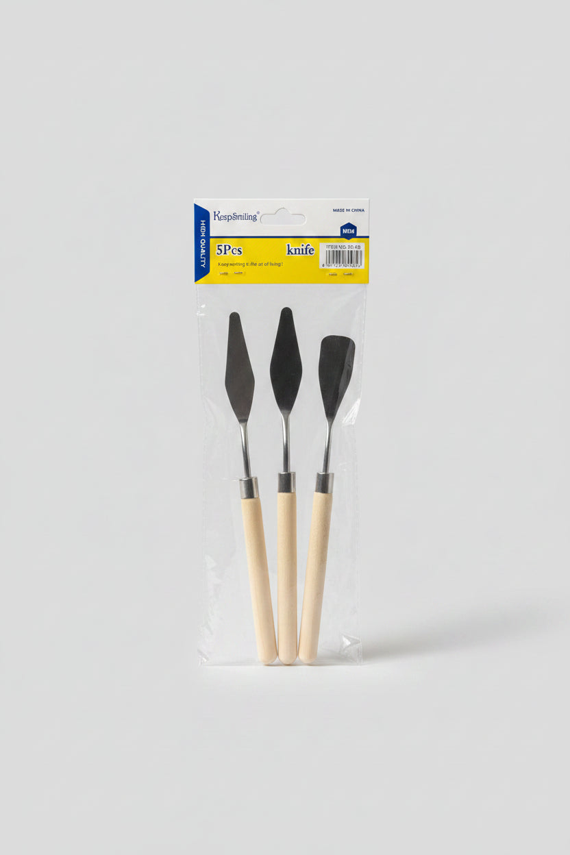 KEEP SMILING 5PCS PALETTE KNIFE SET STAINLESS STEEL
