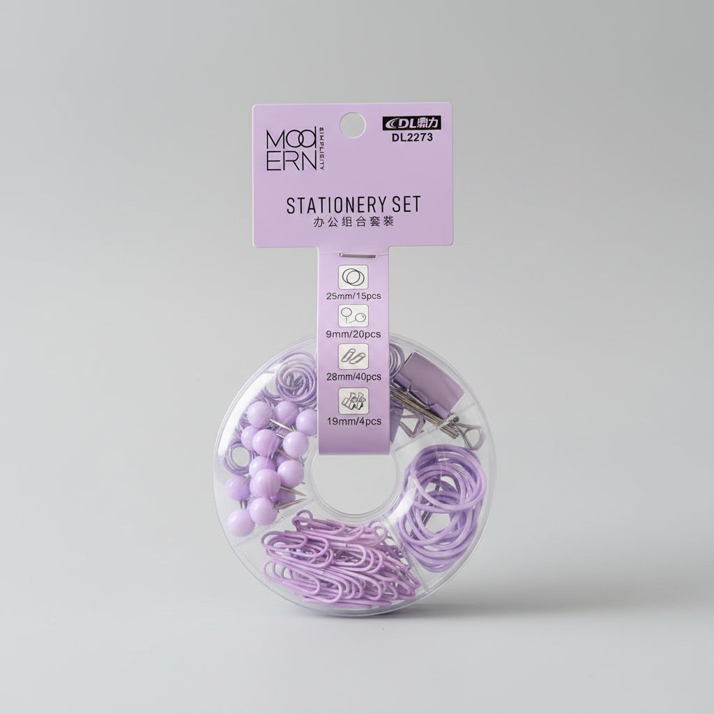 MODERN SIMPLICITY PASTEL STATIONARY SET