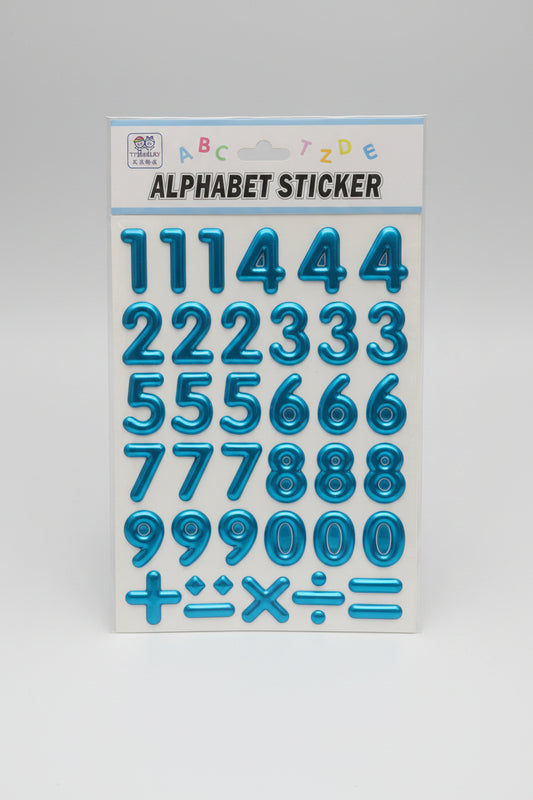 TT JEWELRY 3D NUMBER STICKERS