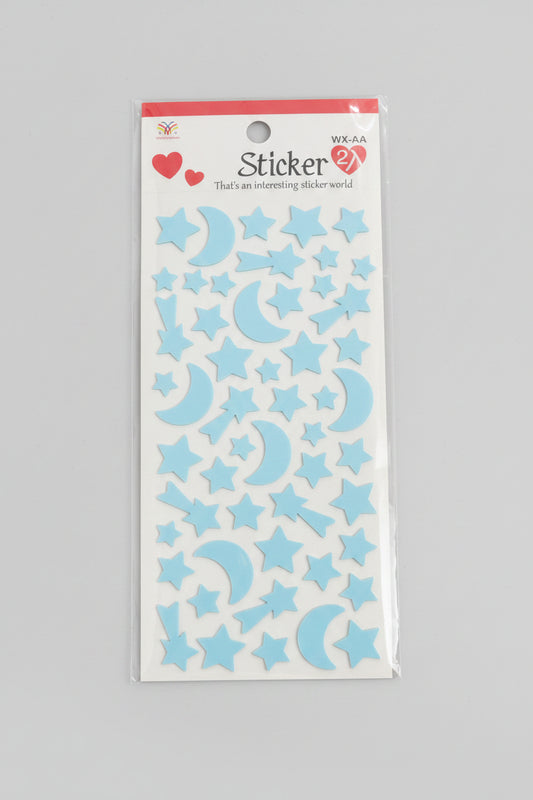 YW AA GLOW IN THE DARK STAR MOON STICKERES