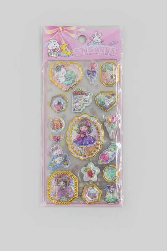 KAWAII 3D PUFFYJEWEL STICKERS