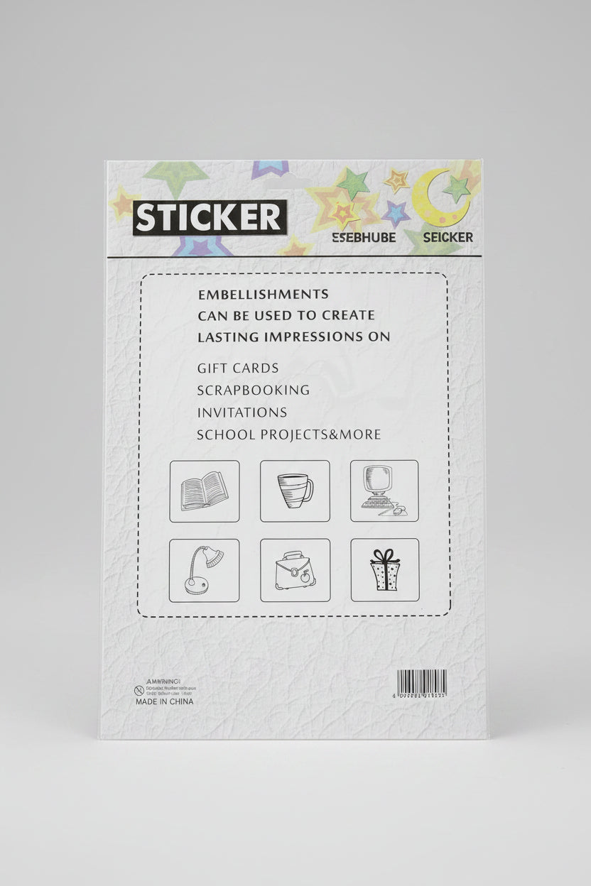STEREOSCOPIC 3D STAR STICKERS