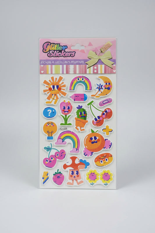 KAWAII GLITTER PUFFY STICKERS
