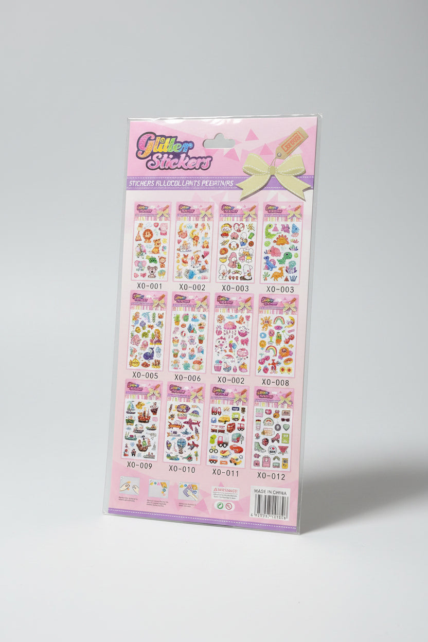 KAWAII GLITTER PUFFY STICKERS