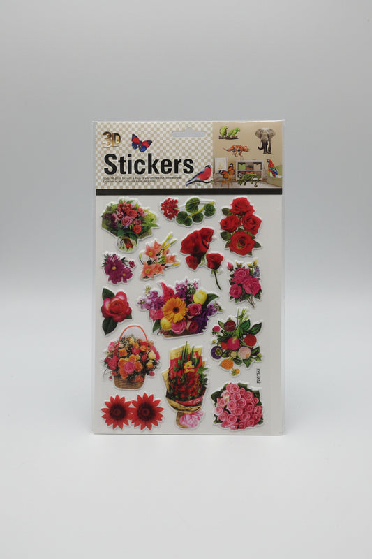 3D REALSTIC FLOWER STICKERS