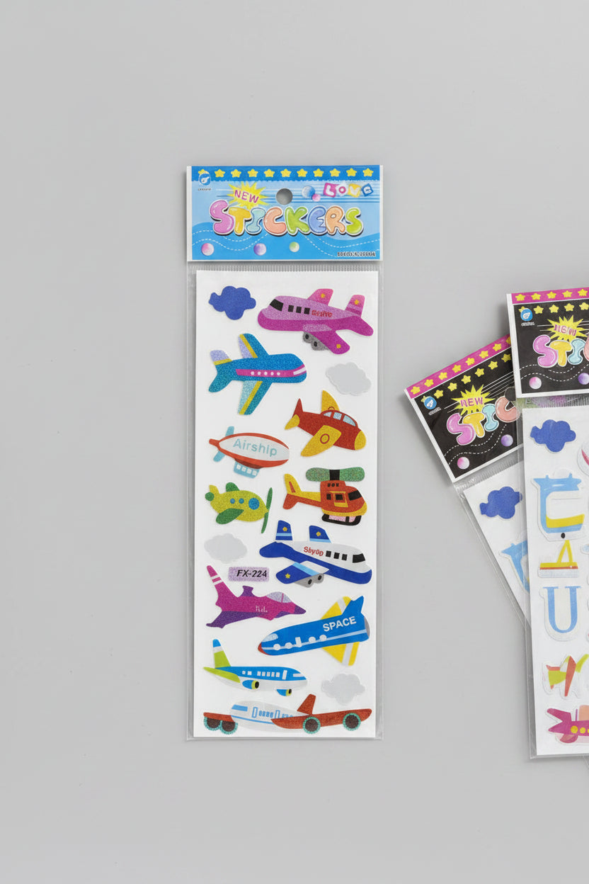 GLITTER MULTIPLE STICKERS SHEET