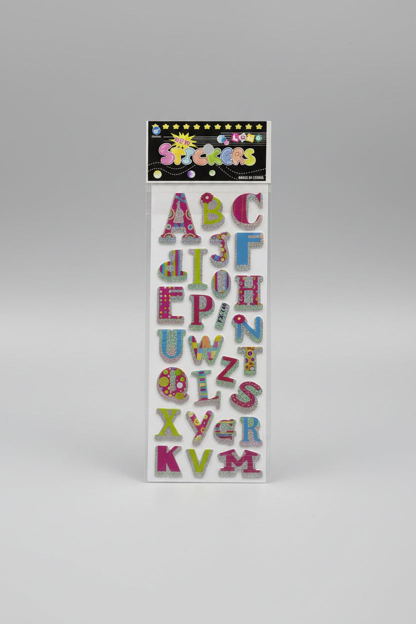 GLITTER MULTIPLE STICKERS SHEET