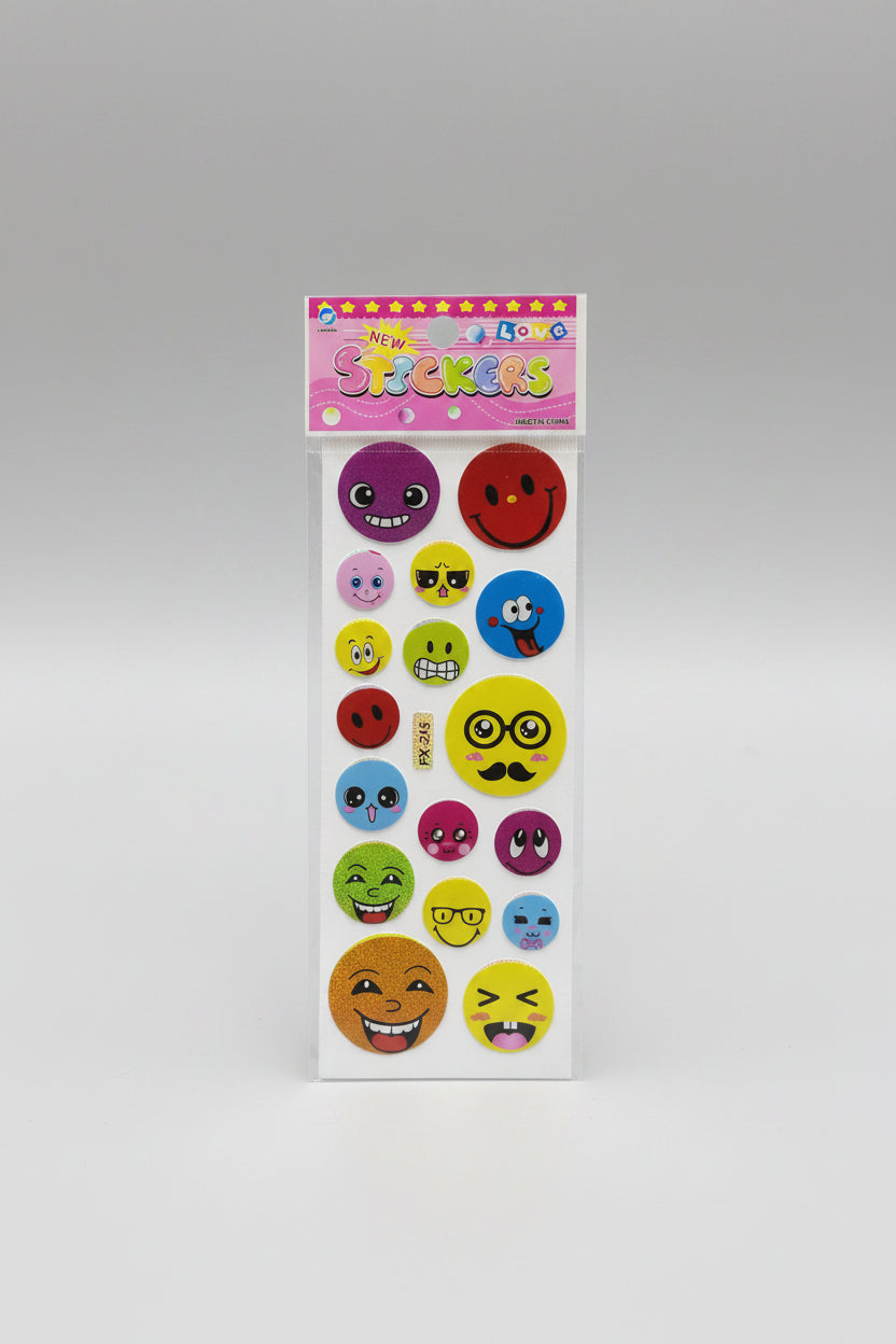 GLITTER MULTIPLE STICKERS SHEET