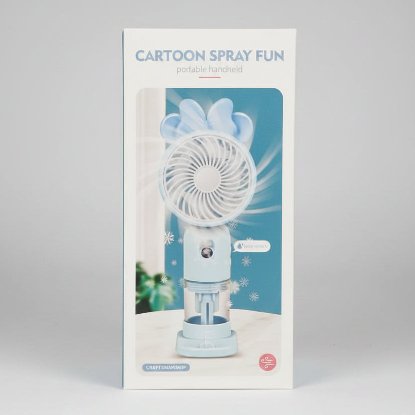 Cartoon Spray Fun Portable Handheld Fan